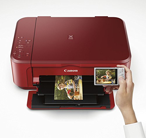 Canon PIXMA MG3620 Wireless All-In-One Color Inkjet Printer with Mobile and Tablet Printing, Red
