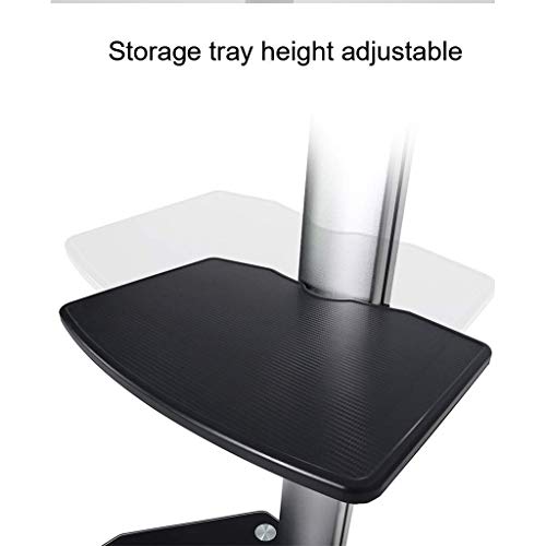 YokIma TV Stand Mobile TV Cart for 32-65 Inches Screens, Rotatable Universal Mount with Storage Tray and Wheels