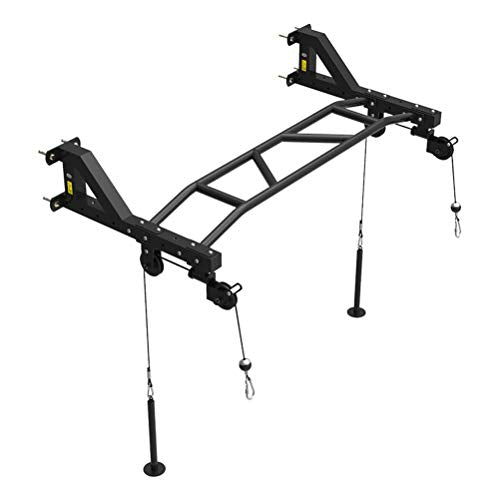 BGLMX Multi-Function Pull-Up Stick Home Gym Pull-Up Bars Wall-Mounted Chin Up Bar with Resistance Band for Sandbag Shelf, Dips Bar & Power Ropes, Strength Training Equipment,119cm/16.8''