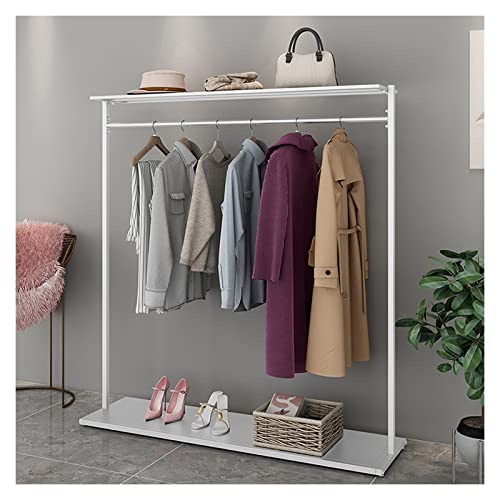 BinOxy Free Standing Coat Rack Heavy Duty Multifunctional Shelf (Gold, Size L)