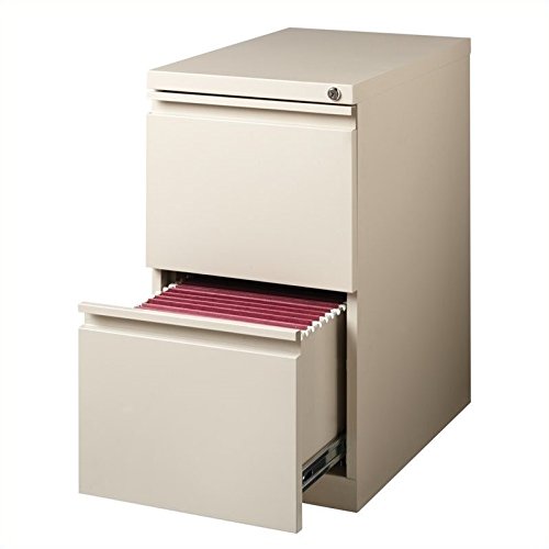 Hirsh Industries 2 Drawer Mobile File Cabinet File in Putty