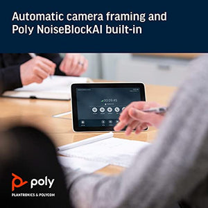 POLY - Studio X30 (Polycom) - 4K Video & Audio Bar - Conferencing System - Small Meeting Rooms - Teams, Zoom (Renewed)