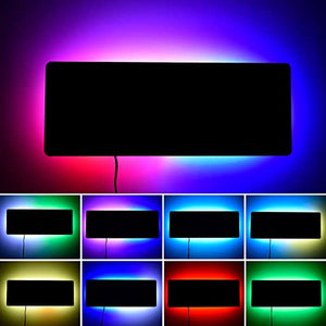 MEWG Black RGB Smart Wall Light Fixture 9W - 4 Pack