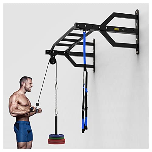 NENGGE Heavy Duty Chin Up Pull up Bar Wall Mounted Multifunctional Upper Body Workout Bracket Training Exercise Station Home Gym Fitness, Multi Grip Strength Training Equipment, Max 300KG,B