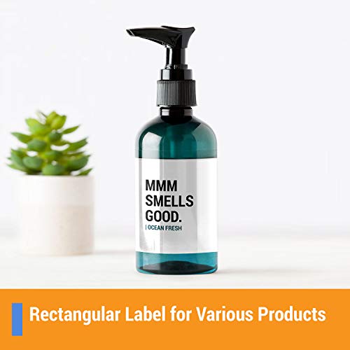 OfficeSmartLabels Rectangular 3-1/2 x 5 inch Shipping/Mailing Labels for Laser & Inkjet Printers, 3.5 x 5 Inch, 4 per Sheet, White, 8000 Labels, 2000 Sheets