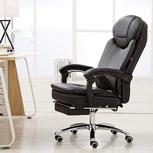 LJFYXZ Racing Gaming Computer Office Chair Home boss Chair 180° Large Angle Reclining Comfortable headrest Double backrest Lift Chair Load-Bearing 250kg Black