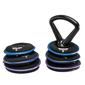 Hyperwear SoftBell Home Gym Dumbbell Kettlebell Combo Set Strength Training (Light Combo)