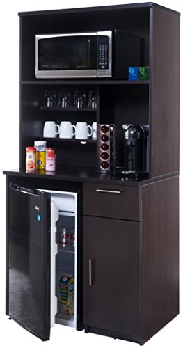 Coffee Break Lunch Room Furniture Fully Assembled Ready to Use 2pc Group BREAKTIME Model 3198 - Espresso Color.Instantly Create Your New Coffee Break Lunch Room!!! (Includes Furniture Cabinets Only)