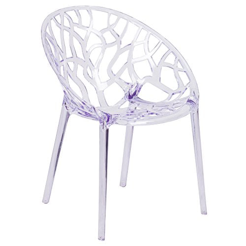 Flash Furniture 4 Pk. Specter Series Transparent Stacking Side Chair