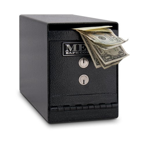Mesa Safe Company Model MUC2K Undercounter Depository Safe with Dual Key Lock, Dark Gray
