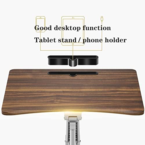 SMSOM Mobile Standing Laptop Desk, Height Adjustable Rolling Sit Stand Workstation