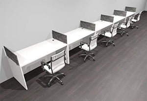 UTM Furniture Modern Acoustic Divider Office Workstation Desk Set, OF-CPN-SPRG13