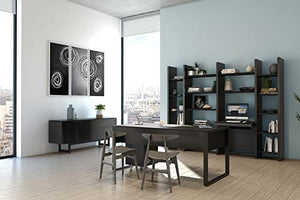 BDI Furniture Corridor Office 6529 Credenza, Charcoal Stained Ash