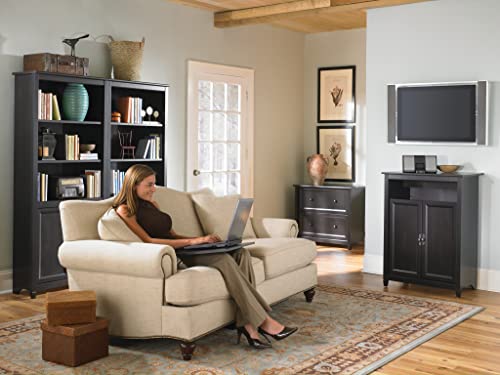 Sauder Edge Water Lateral File Cabinet, Estate Black Finish, 33.31" x 23.47" x 29.37
