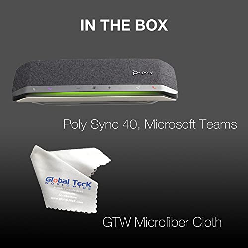 Global Teck Worldwide Poly Sync 40 Teams Speakerphone - Smart Conferencing Speaker
