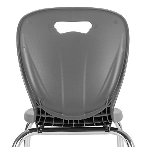 Learniture Shapes Series School Chair, 14" Seat Height, Graphite, LNT-INM3014GT-SO (Pack of 4)
