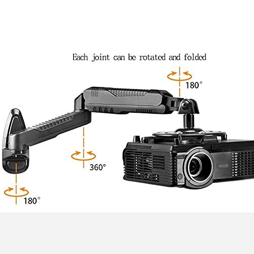 BNNP Projector Wall Mount Bracket Adjustable Hanger Arm - Black