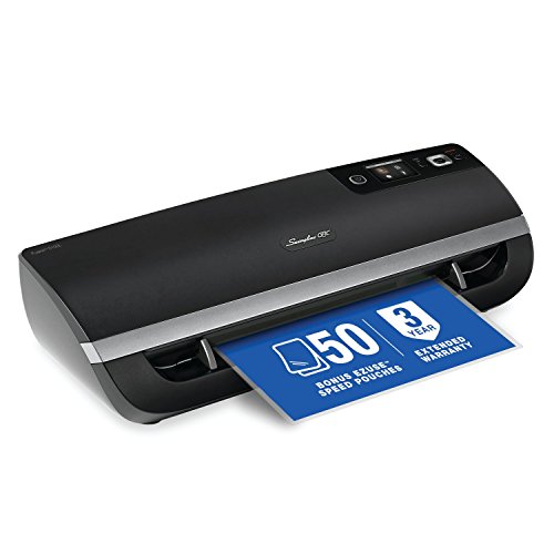 Swingline GBC Fusion 5100L Thermal Laminator Machine, 12 Inch, 1 Min Warm-up, 1.5-10 Mil, with 50 EZUse Laminating Pouches