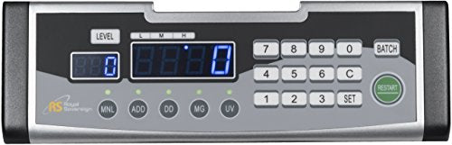Royal Sovereign High-Speed Bill Counter, Counterfeit Detection (UV, MG, IR), Front Load (RBC-1003BK)