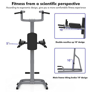 JOSHUA Multifunctional Pull-ups Home Gym Single-Pole Parallel Bars Pull-ups Multi-Function Fitness Workout Strength Training Equipment, 600lb Weight Capacity