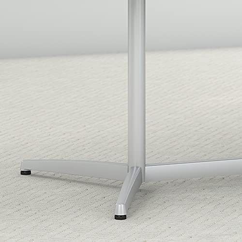 Bush Business Furniture 8 Foot Conference Table | Metal Base | Boat Shaped | 96Wx42D