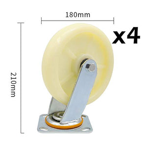 Casters Replacement Wheel Chair, 4/5/6/8 inch Office Chair, 100kg Load, Quiet, Floor Protection - Casters