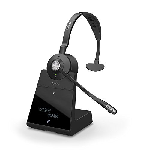 Polycom Compatible Jabra Engage 75 Wireless Headset Bundle with EHS Adapter, 9556-583-125-PLY | VVX and Soundpoint Phones, Bluetooth, PC/MAC, USB, Skype for Business (Mono - EHS - Cloth)