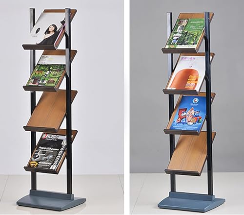 WEBERT Floor-Standing Magazine Rack 4 Layer Portable Publicity Storage Stand