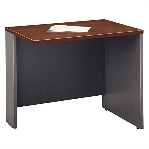 Bush Business Series C 3-Piece Right-Hand Bow Front Desk Set in Hansen Cherry