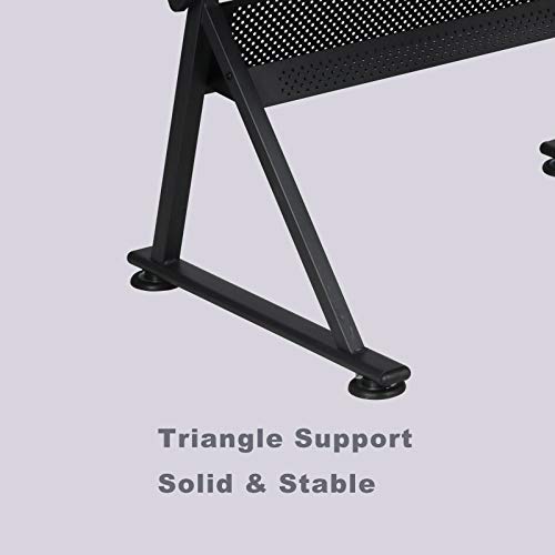 Picotech Adjustable Drafting Desk Durable E1 Grade MDF Sturdy Steel Powder Coating Desktop Adjustable 2 Rulers Extra Metal Groove Lower Shelf Foldable Side Metal Frame for Extra Storage Offices Homes