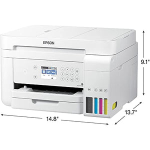 Epson_EcoTank ET Series Color Inkjet All-in-One Supertank Printer / 3-in-1 with ADF, Wireless & Ethernet: Print Scan Copy/White