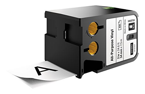 DYMO XTL 500 Label Maker Kit: 1868815 & All-Purpose Labels for DYMO XTL Label Makers, Black on White, 2", 1 Roll (1868755)