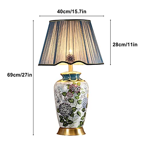 SLEEVE Retro Table Lamp with Fabric Lampshade and Copper Base