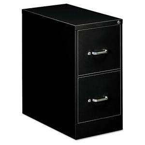 OIF Two Drawer Economy Vertical File Cabinet, 15-Inch Width by 26-1/2-Inch Depth by 29-Inch Height, Black