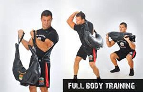 Suples Bulgarian Bag - Strong Model (S-M 17-26 lbs, gen leather) The Original Bulgarian Bag Creator (Fitness, Crossfit, Wrestling, Judo, Grappling, Functional Training, MMA, Sandbag, Cardio, Strength)