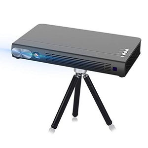 Cocar 3D Mini Projector T6 DLP-Link 2400 Lumen Portable Video Projector Android 6.0 2020 New Upgrade Built-in Battery Louder Speaker WiFi Bluetooth HDMI Support 4K Keystone Correction