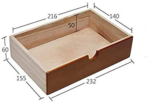noxozoqm Desktop File Cabinet with Drawer Storage, 5-Layer Wooden Storage Box Manager - Display Stand (Size: B1)