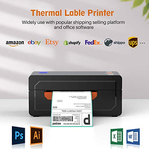 Alfuheim Thermal Shipping Label Printer 4x6 - High Speed Printing at 150mm/s -Barcode Printer for Shipping Compatible with UPS WorldShip,Etsy,Ebay, Amazon,Shopify,etc