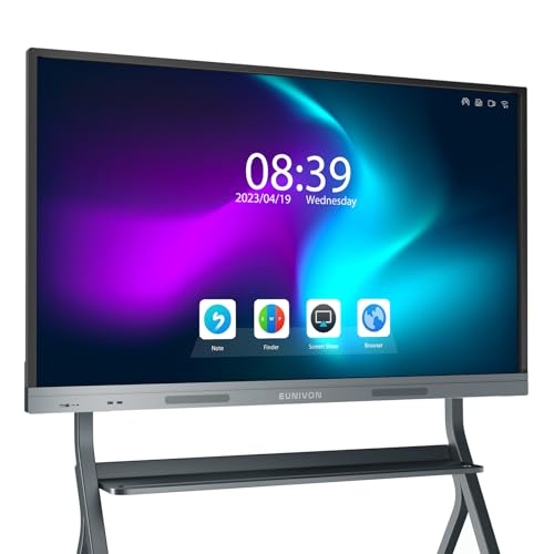 EUNIVON Smart Board 55'' 4K UHD Touch Screen Electronic Whiteboard