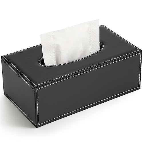 JSSFD 5 Pcs Office Stationery Desk Organizer Set File Rack Desktop Storage Organizer Wood Napkin Holder Memo Box
