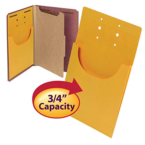 Smead File Retention Jacket, 3/4" Expansion, Letter/Legal, Kraft, 100 per Carton (68196)