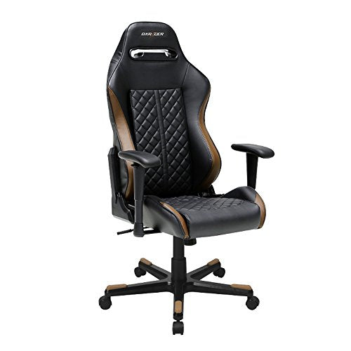 DXRacer Drifting Series DOH/DF73/NC Newedge Edition Racing Bucket Seat Office Chair Gaming Chair Ergonomic Computer Chair eSports Desk Chair Executive Chair Furniture Pillows (Black/Coffee)