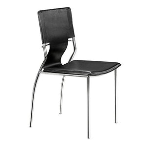 Zuo Trafico Dining Chair (Set of 4), Black