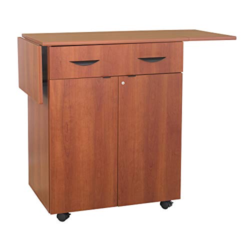 Safco Products 8962CY Hospitality Service Cart, Cherry
