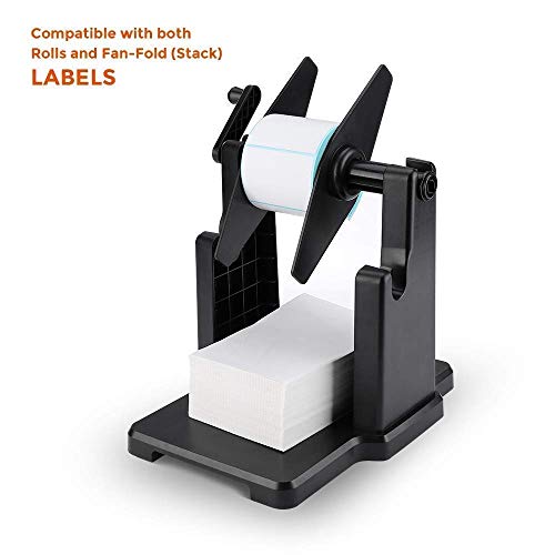 MUNBYN Label Printer with Pack of 500 Label Paper, Paper Holder, Thermal Printer for Barcodes-Labels Labeling, Compatible with UPS, FedEx, Amazon, Ebay, Etsy, Shopify,etc