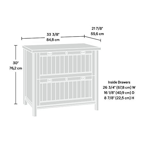 Sauder Costa Lateral File, Chalked Chestnut finish