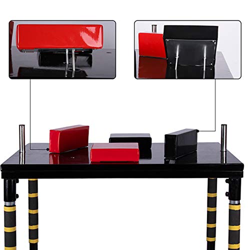 HENGGE Standard Arm Wrestling Table -Armwrestling Training Equipment- is Suitable for Home Office Gym Club,Black