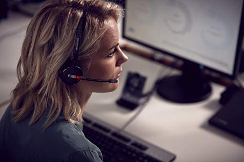 Polycom Compatible Sennheiser Wireless SDW 5016 Headset Bundle for Polycom Phones, Bluetooth Phones, PC/MAC - EHS Included | SoundPoint Phones: IP 335, IP 430, IP 450, IP 550, IP 560, IP 650, IP 670