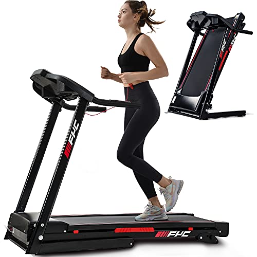 FYC Folding Treadmills for Home - 2.5HP Portable Foldable with Incline, Electric Treadmill for Running Walking Jogging Exercise with 12 Preset Programs, Indoor Workout Training Space Save Apartment