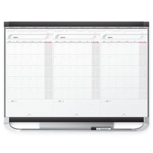 Quartet Prestige 2 Sliding Three Month Calendar Board, 3 x 2 Feet, Total Erase Surface (CMP32P2)